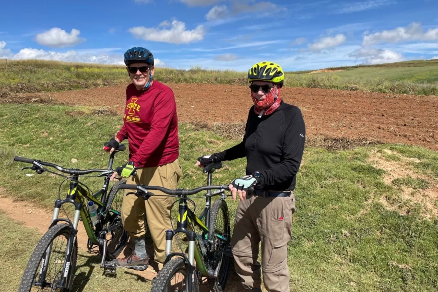 john sylvestre biking in peru