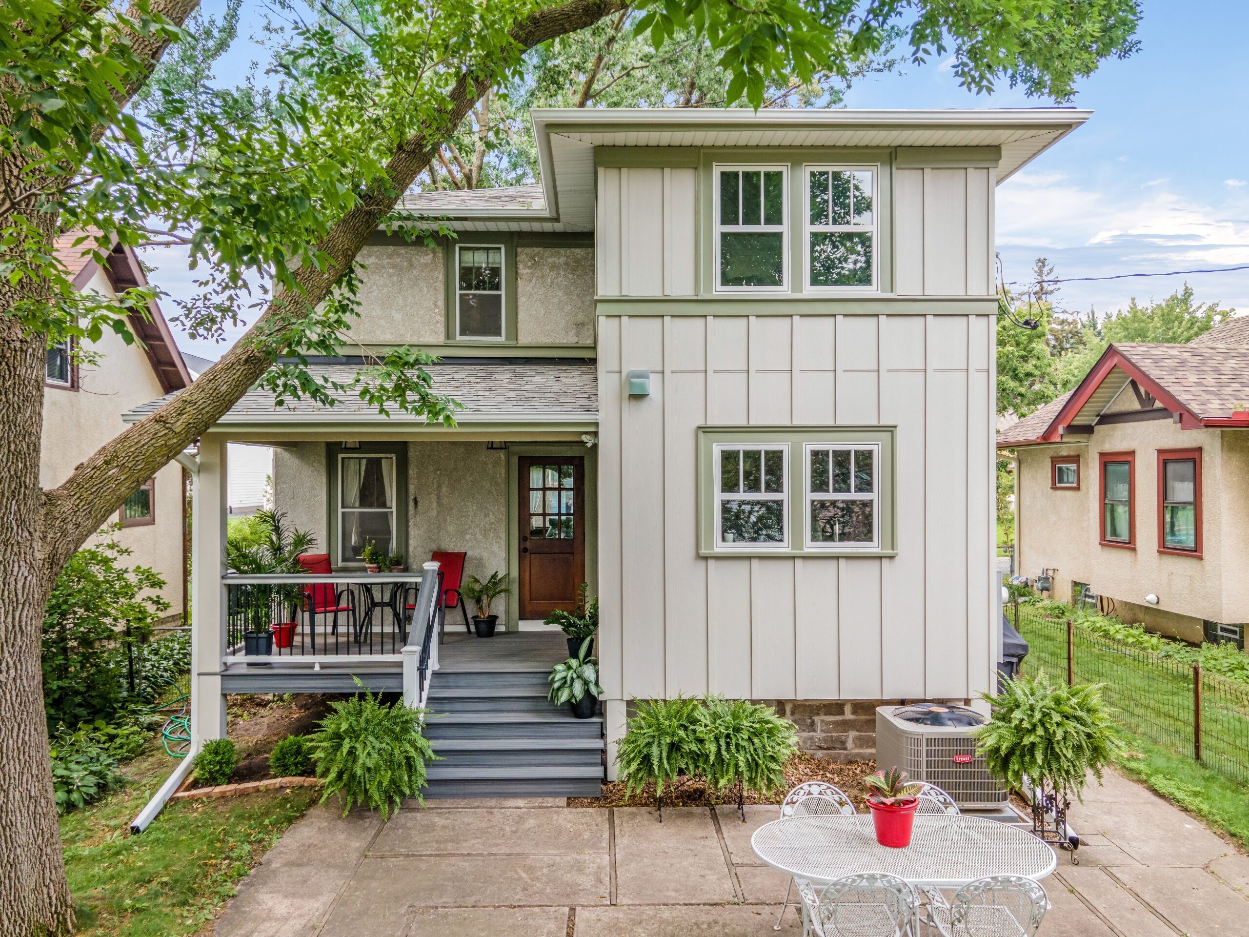 Two-story addition to historic Foursquare home in South Minneapolis